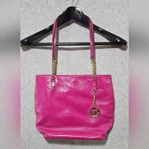 Michael Kors Pink Chain Strap Shoulder Bag